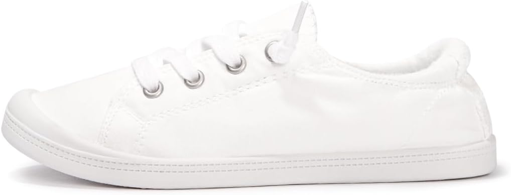 Shoes for Women, Comfort Low Top Canvas Slip On Sneakers Classic Casual Walking Shoes - Image 2