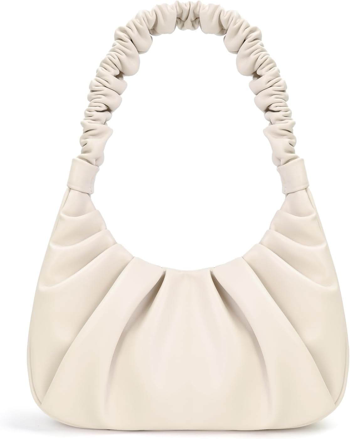 Shoulder Handbag for Women Fashion Ruched Shoulder Hand Purse Clutch Bag Trendy Purse for Lady