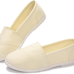Women  Slip On Loafer Flat Shoes Soft Daily Slip-On Casual Arch Support Sneaker Classic Flats Breathable Women Loafer Canvas Walking Shoes