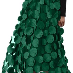 Women’s Retro A-Line Skirt with Polka Dots - Classic High-Waisted Fashion for Vintage-Inspired Style