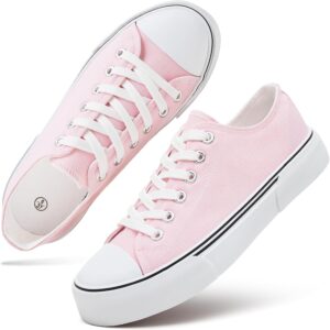 White Sneakers for Women Low Top Canvas Shoes Women Canvas Sneakers Women Fashion Sneakers Slip on Casual Tennis Shoes