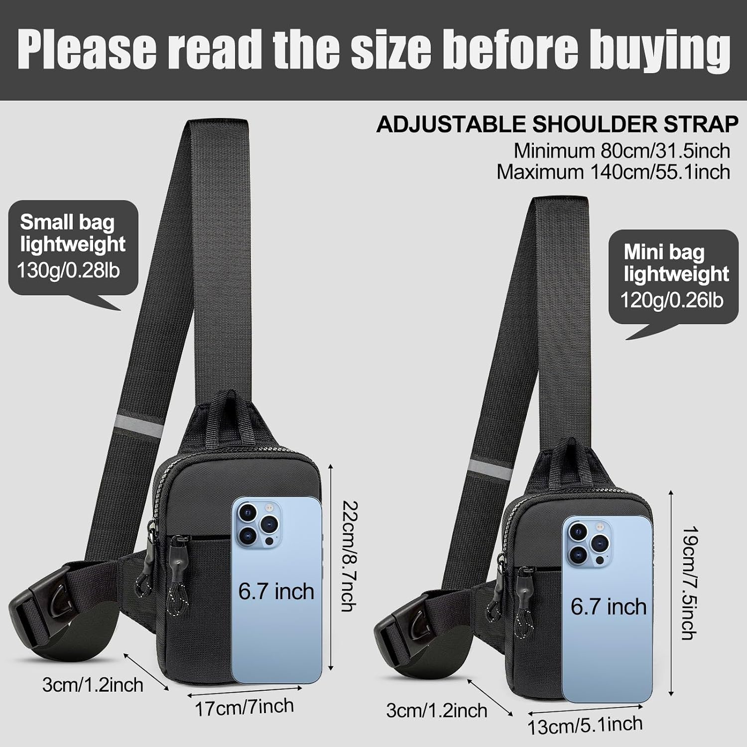 Mini Sling Bag Men Small Crossbody Bag Women Fanny Packs Casual Personal Pocket Bag Backpack Phone Chest Bag - Image 2